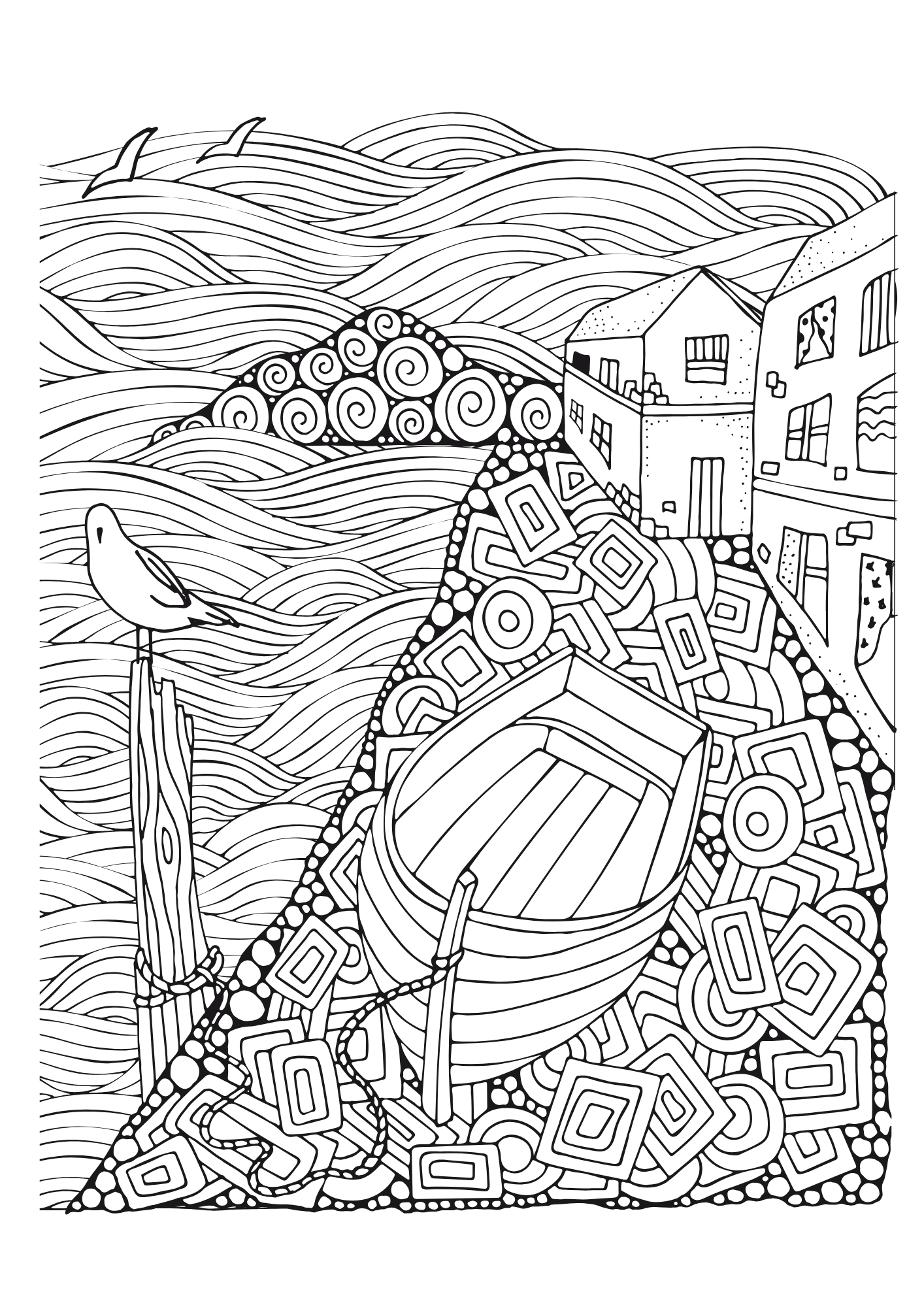 Art Nature Coloring Pages - Erdung & Nervensystem-Regulation durch Naturmotive – Bild 5