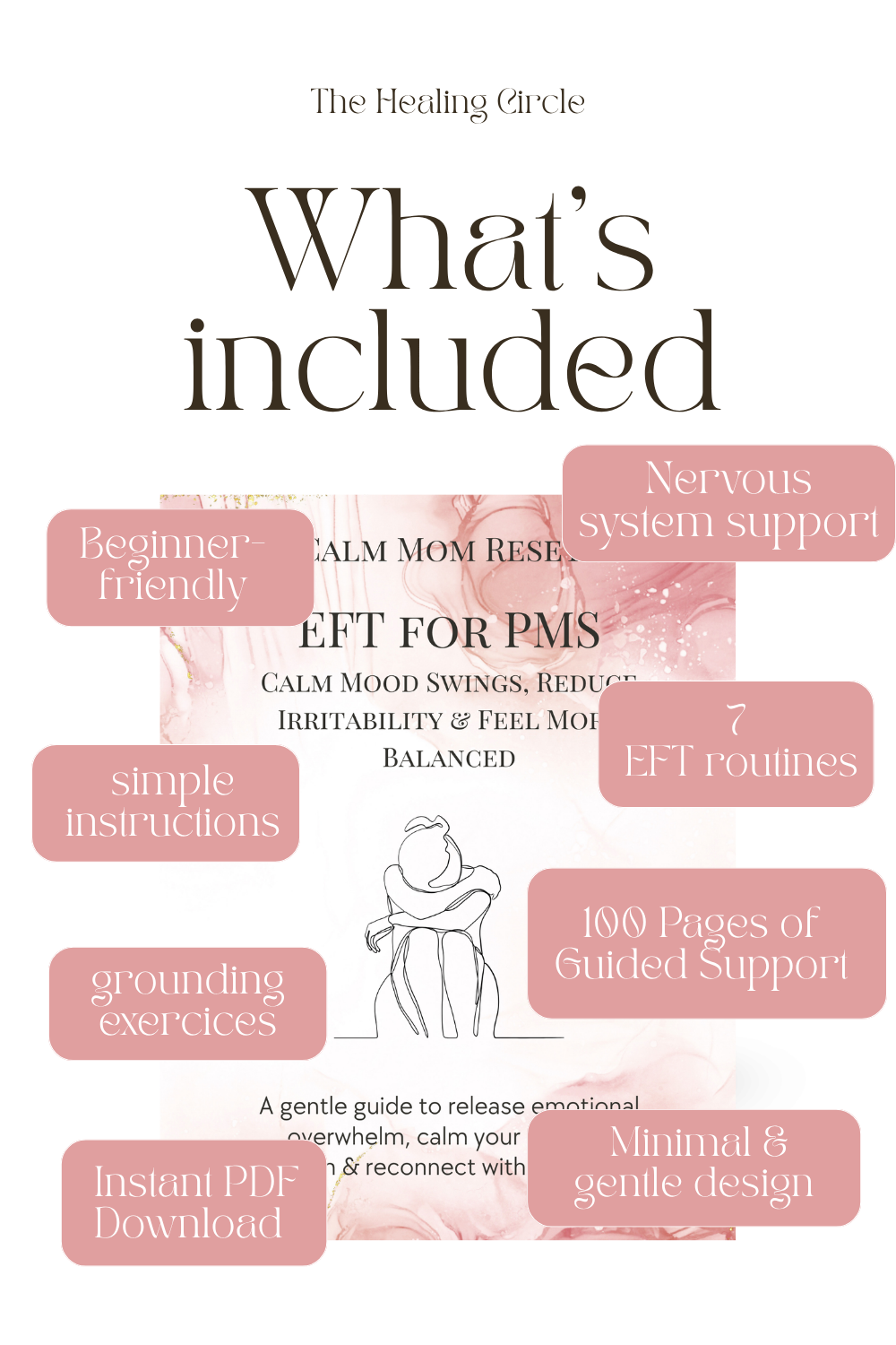 PMS Relief EFT Tapping Guide - Calm Your Hormones Naturally - Emotional Regulation, Cycle Support, Mood Swings, Overwhelm, Self Care for Women – Bild 3