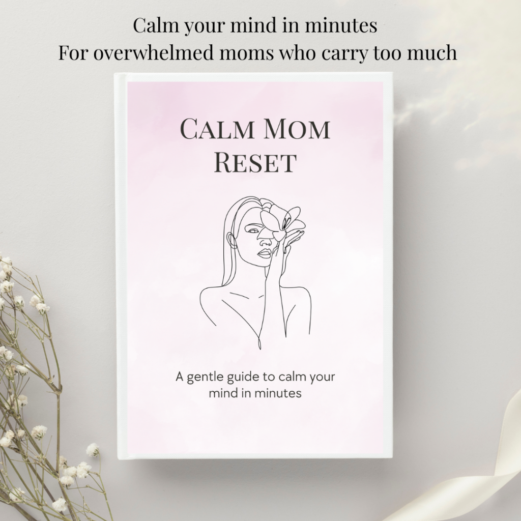 Calm Mom Reset Printable PDF - Nervous System Reset for Moms - Anxiety Relief Guide