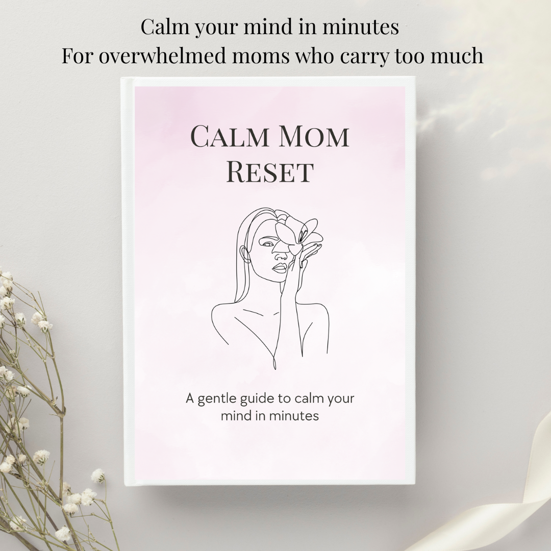 Calm Mom Reset Printable PDF - Nervous System Reset for Moms - Anxiety Relief Guide