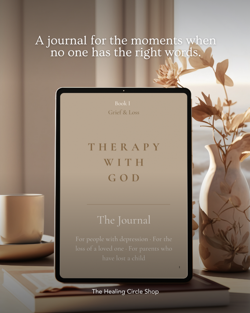Therapy with God – Grief & Loss Journal | Christian Guided Journal for Grief, Loss & Depression