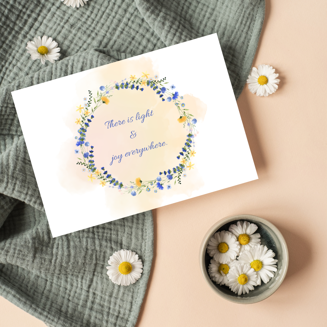 Summer Calming Art Cards Set (5 Prints) – Nervous System Regulation – Bild 3
